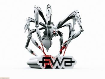 3D обои, паук-робот, , паук, робот, белый, FWA