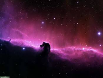 Фиолетовый космос - обои для вашего рабочего стола, , космос, фиолетовый, темный