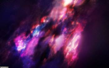 Фиолетовый космос - обои на рабочий стол, , фиолетовый, космос, абстракция
