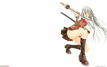 Аниме - девушка с мечом, обои на рабочий стол, , аниме, девушка, меч