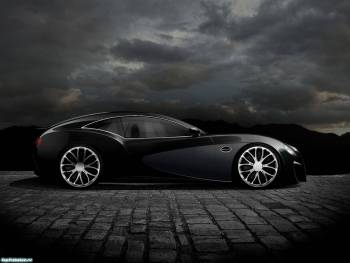 Черный роскошный автомобиль - обои, , авто, черный, 1600x1200