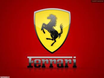 Логотип Феррари (Ferrari), автомобильные обои, , авто, Феррари, Ferrari, желтый, красный