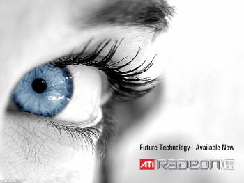 ATI Radeon - компьютерные обои для вашего рабочего стола, , ATI, Radeon, глаз, голубой, белый