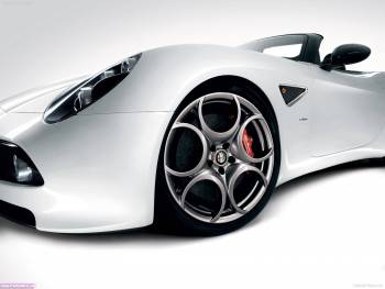 Красивые обои Alfa Romeo, обои авто 1600x1200 пикселей, , Alfa Romeo, авто, белый, спорткар, колесо
