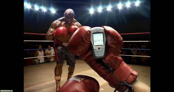 Боксерский ринг - широкоформатные обои 2020x1070 пикселей, , телефон, мобильный, спорт, бокс, боксер, перчатка, ринг, негр, красный, свет, фонарь, Nokia