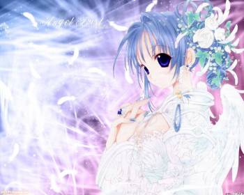 Красивые обои аниме, , 1280x1024, аниме, девушка, голубой, синий, фиолетовый