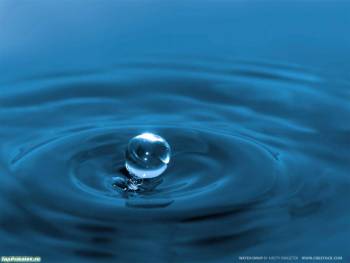 Фото капля воды, фото 1280x960, , 1280x960, вода, капля, волны, круги, синий