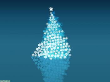 Новогодняя елка - обои 2010, , елка, Новый год, 2010, синий