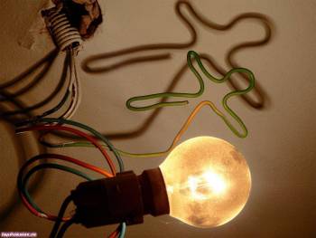 Лампочка фото, большое фото лампочки, , лампочка, фото, кабель, свет