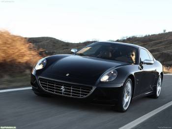 Обои авто черный Ferrari - фото 1600x1200, , Ferrari, дорона, скорость