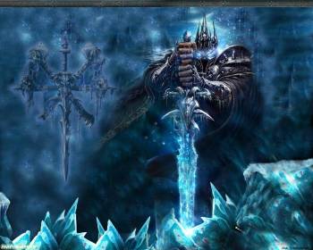 Обои из игры World of Warcraft - Lich King, , игра, персонаж, лед, lich king, world of warcraft, wow, меч, рыцарь, воин