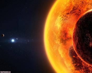 Космос, раскаленное солнце - обои 1280x1024 пикселей, , космос, солнце