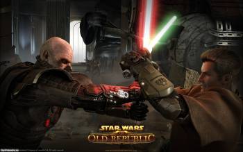 Обои к игре Star Wars Old Republic, , Star Wars, игра, меч, схатка
