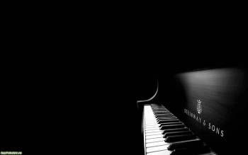 Фото пианино, черно-белые обои музыка, , пианино, музыка, черно-белый