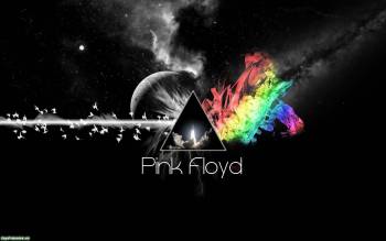 Музыкальные обои - Pink Floyd, , Pink Floyd, мзыка, радуга, черно-белый