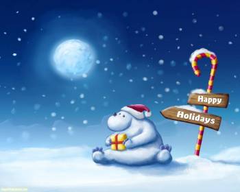 Новогодние обои 2011 - снеговик, , снеговик, 2011, Новый год