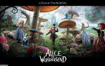 Обои из фильма Алиса в стране чудес, , 2010, Алиса в стране чудес, Alice in Wonderland, кино, фильм, персонаж