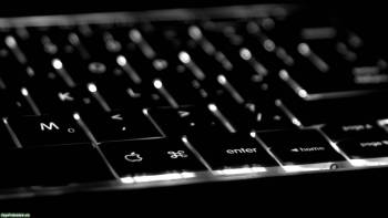 Фото черной клавиатуры, черно-белые обои, , клавиатура, чено-белый, макро, клавиши