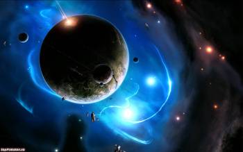 Космические фантазии - обои бесплатные скачать, , космос, планеты