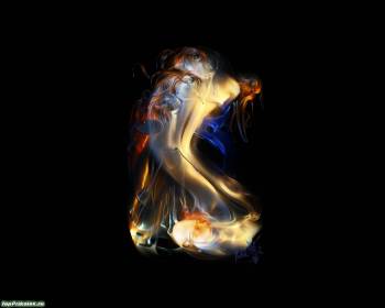 Абстрактное пламя - скачать обои, , пламя, абстрактность