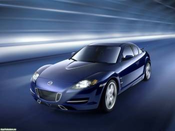 Mazda на скорости - обои 1600х1200, , автомобиль, скорость, Mazda