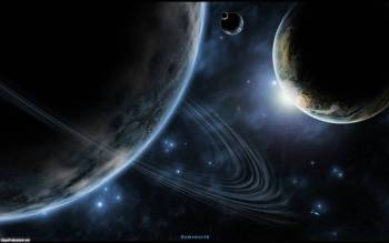 Скачать широкоформатные обои - космос, планеты, звезды, , звезды, планета, космос