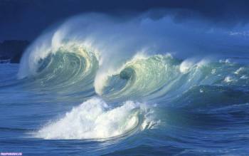 Мощные океанские волны, красивые обои океана 1680х1050, , океан, прибой, волны, шторм