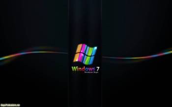 Скачать широкоформатные обои Windows 7, обои 1280х800, , Windows, полосы, логотип