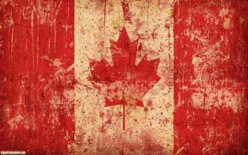 Листик клена на флаге Канады, скачать обои с флагом Канады, , Канада, флаг, клен, лист