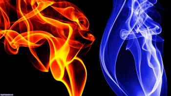Красивые и яркие обои - дым и огонь, обои 1920х1080, , дым, огонь, фотошоп