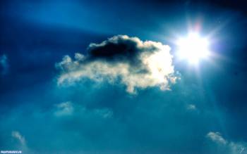 Лучи солнца сквозь облака, красивые обои 1680х1050, , небо, облака, солнце, лучи, природа