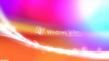 Обои Windows 7, скачать обои 1920х1080, , Windows 7, полосы, яркий, разноцветный