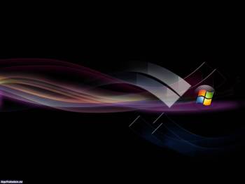 Windows 7 скачать обои 1600x1200, , Windows 7, полосы, лого, темный