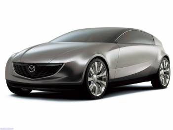 Скачать авто обои Mazda Senku Concept серебристого цвета, , Mazda, концепт, авто, серебристый