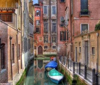Венецианские каналы, скачать обои с видами Венеции, , город, Венеция, канал, здание, лодка