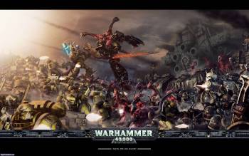 Скачать обои Warhammer 40000, большие обои из игры Warhammer, , Warhammer, 40000, игра, битва, робот