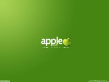 Зеленые обои - Apple, обои 1600х1200, , Apple, зеленый