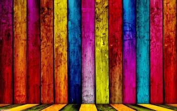 Разноцветный забор, креативные яркие обои, , яркий, разноцветный, забор, креатив