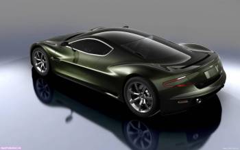 Aston Martin широкоформатные обои, , Aston Martin, авто, отражение, концепт