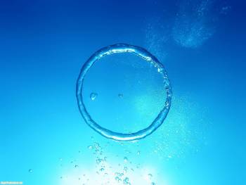 Пузыри воздуха под водой, креативные обои, , креатив, пузырь, воздух, под водой, океан, вода