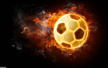 Огненный мяч, бои с футбольным мячом, , мяч, огонь, футбол