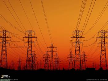 Электрические столбы на закате, обои 1600х1200, , вечер, закат, провода, столбы, электричество