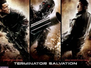 Обои к фильму Terminatir Salvation, , Терминатор, робот, кино, персонаж