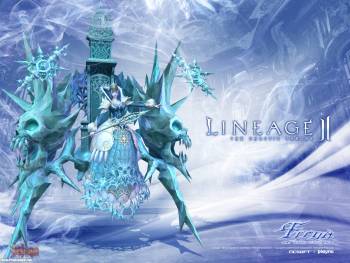 Большие обои к игре Lineage II Gracia, , Lineage, игра, лед, зима, Gracia