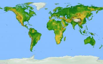 Карта Мира - обои на рабочий стол 1920x1200 пикселей, , карта, мир, материк