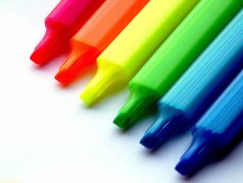 Яркие разноцветные фломастеры - обои 1600х1200, , фломастеры, яркий, макро, фото, разноцветный, креатив