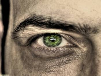 Зеленый мужской глаз - обои 1600x1200 пикселей, , мужчина, глаз, зеленый