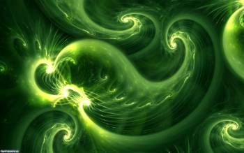 Спиральные абстрактные фракталы зеленого цвета, обои 1920, , фракталы, зеленый, спираль, абстракция