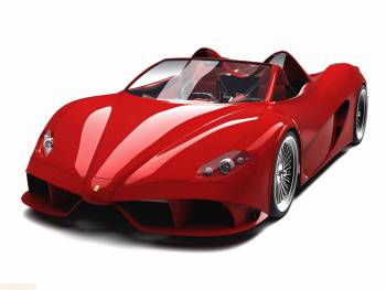 Красный кабриолет Ferrari - обои 1600х1200 пикселей, , Феррари, авто, кабриолет, спорт, болид