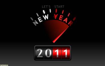 Скоро Новый 2011 год! Качаем новогодние обои 2011, , Новый год, 2011, спидометр